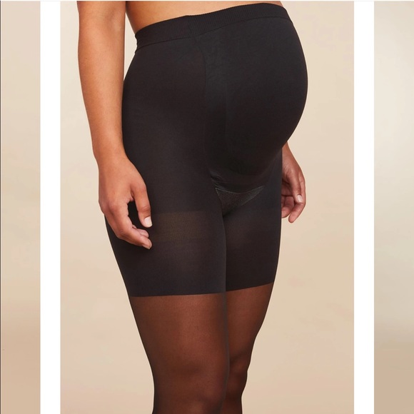 NWT! Assets by Spanx black maternity sheers - Picture 2 of 7